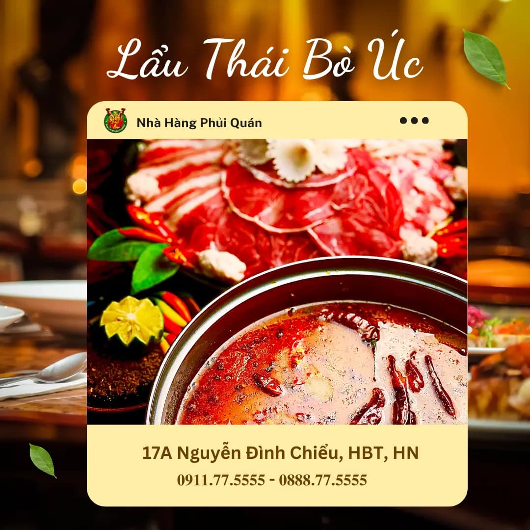 Lẩu Thái Bò Úc