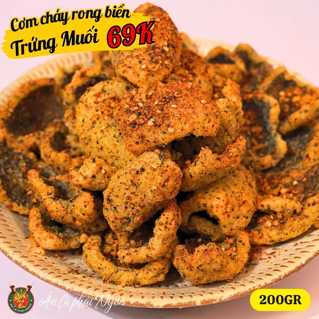 Cơm Cháy Rong Biển Trứng Muối
