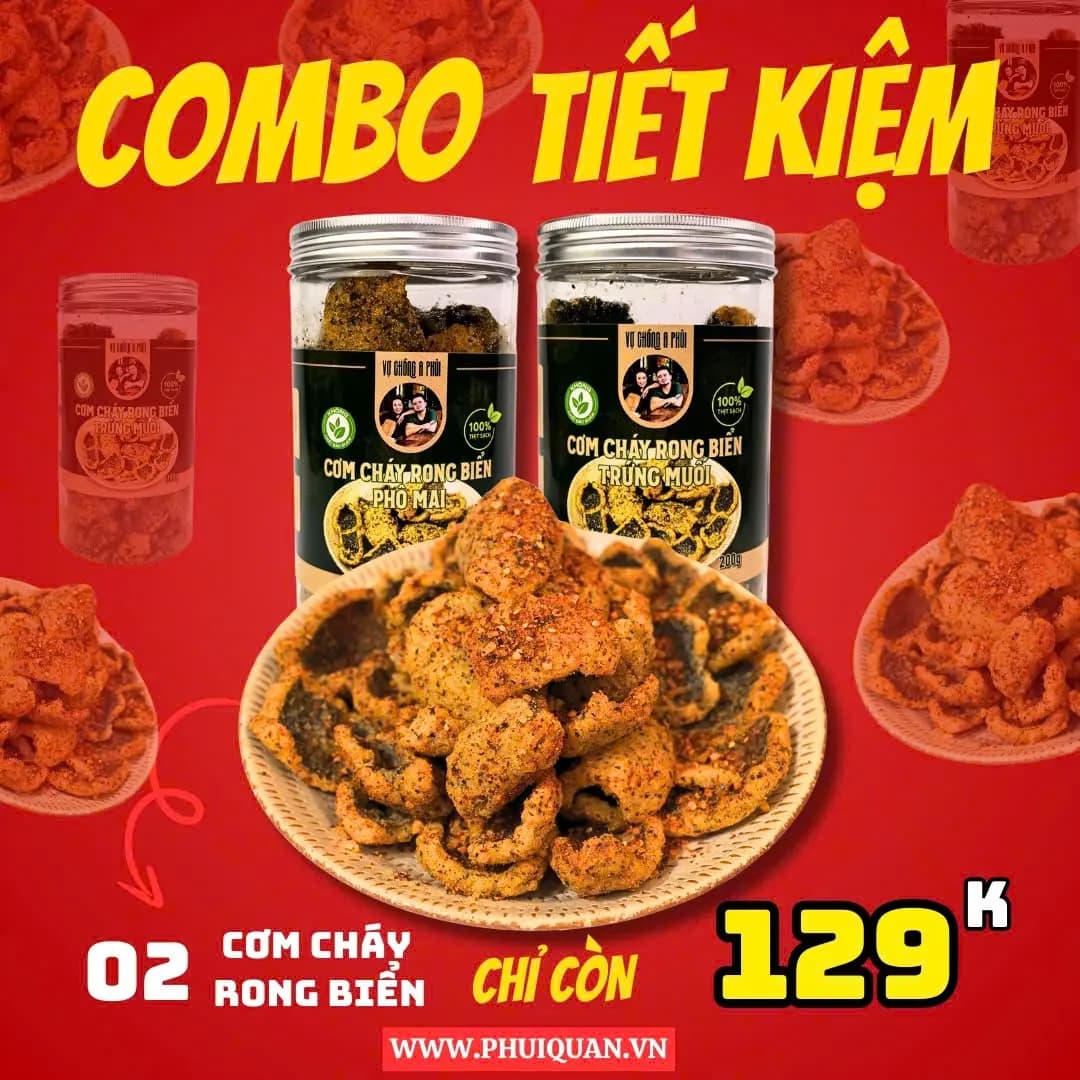 Combo 2 Hộp Cơm Cháy